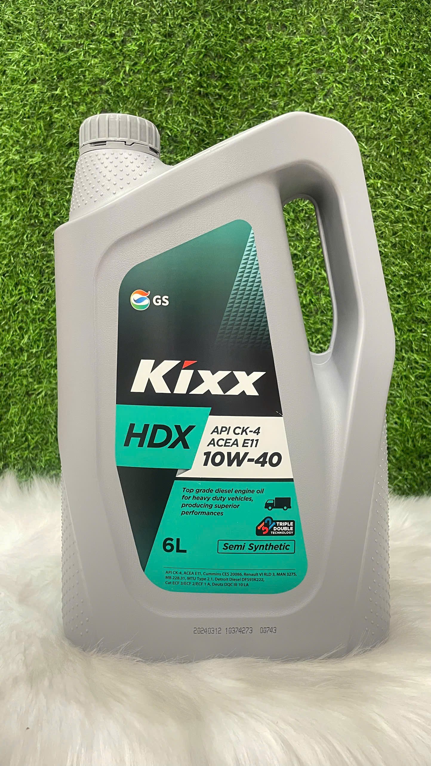 Dầu nhớt động cơ cao cấp Diesel Kixx HDX 10W-40 API CK-4; ACEA E11